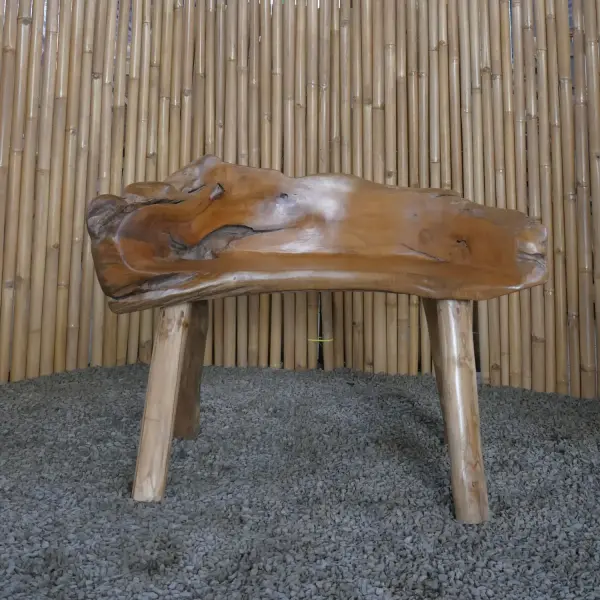 Product image of the product “Garden Bench, made from unique teak root, approx. 110cm Length. The shape may vary. ”